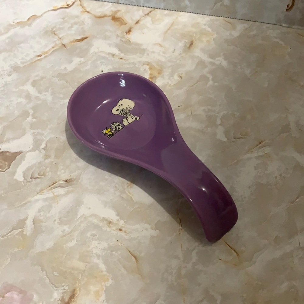 Peanuts purple spoon holder